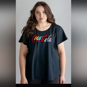 COCA COLA‎ SIZE XL GRAY SHIRT TOP SPRING SUMMER VINTAGE BLOUSE GUC